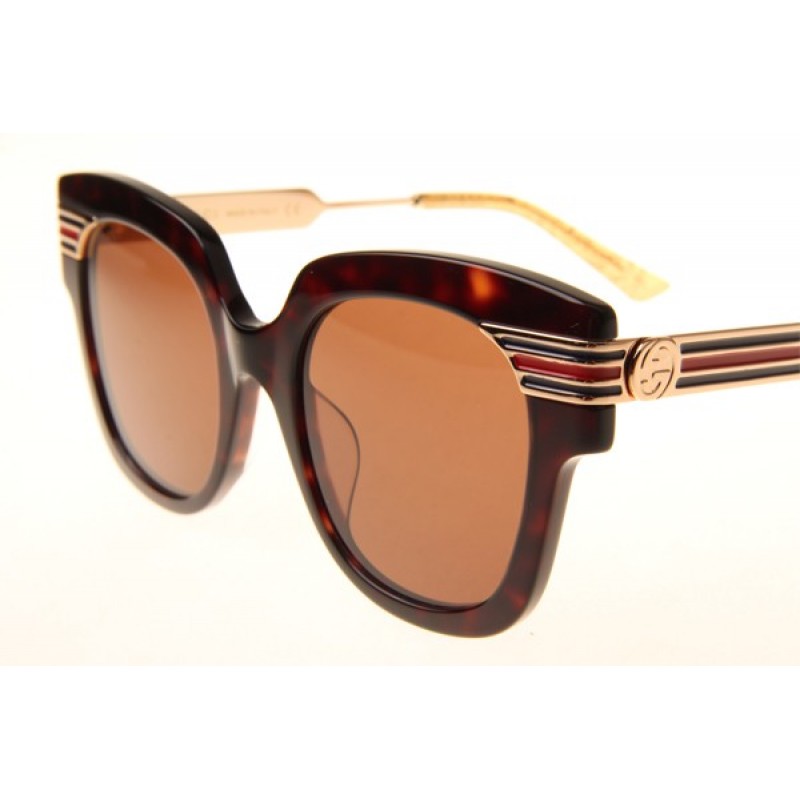 Gucci GG0281S Sunglasses In Tortoise