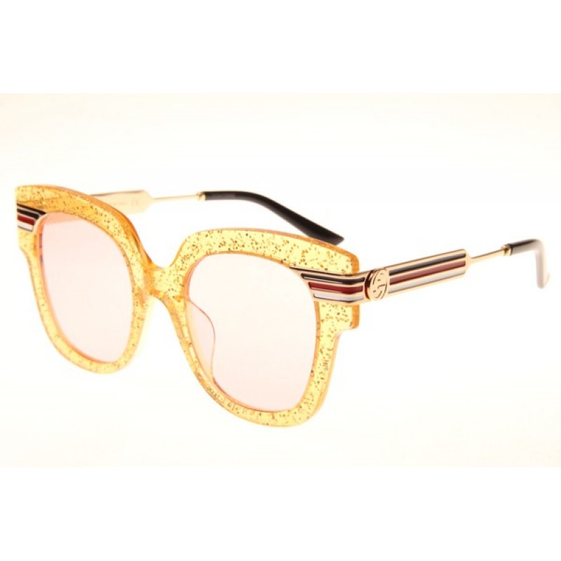 Gucci GG0281S Sunglasses In Yellow