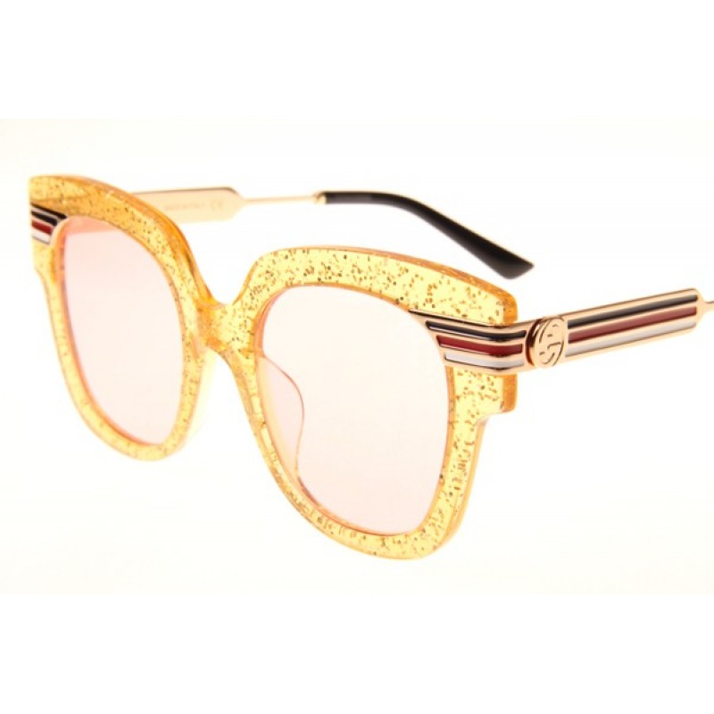 Gucci GG0281S Sunglasses In Yellow