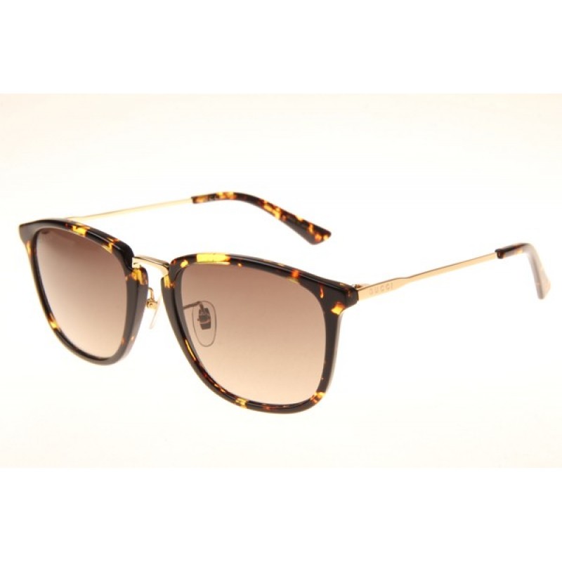 Gucci GG0323S Sunglasses In Dark Tortoise Gold