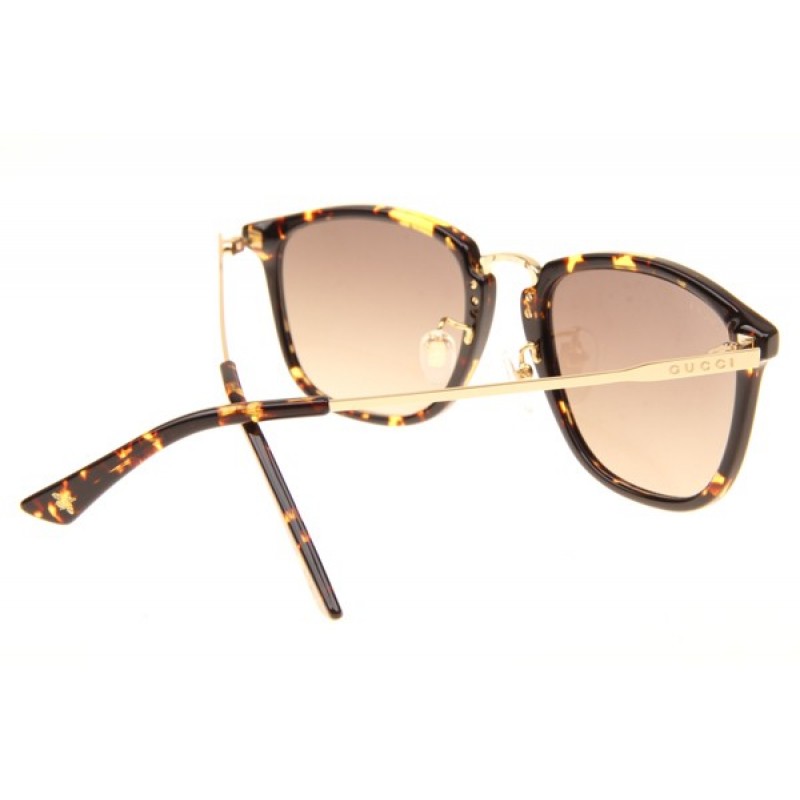 Gucci GG0323S Sunglasses In Dark Tortoise Gold