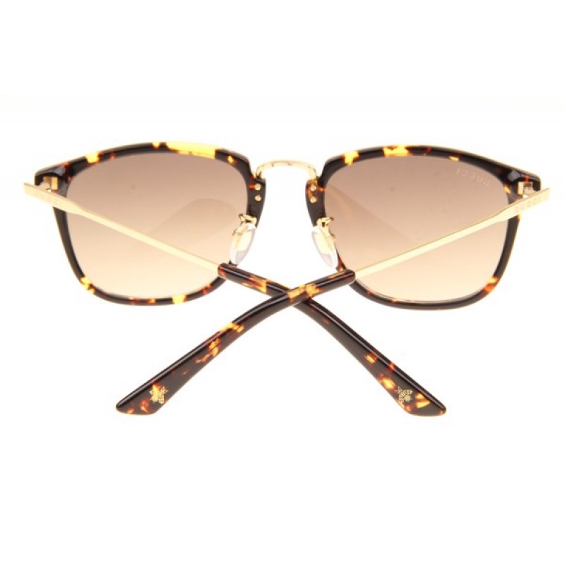 Gucci GG0323S Sunglasses In Dark Tortoise Gold