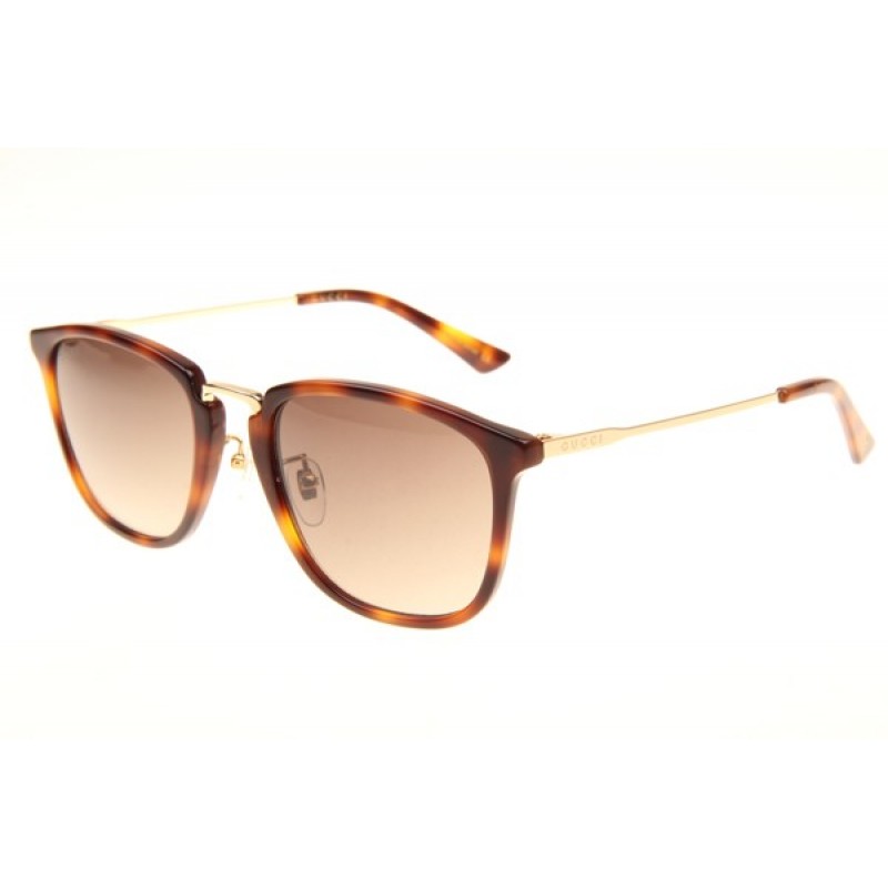 Gucci GG0323S Sunglasses In Tortoise Gold