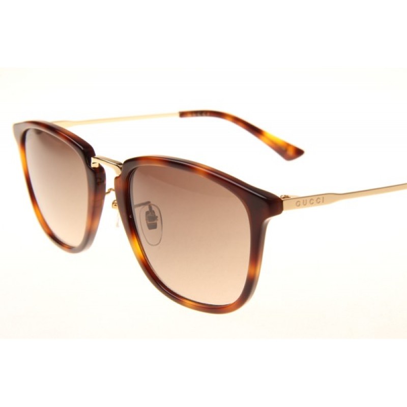Gucci GG0323S Sunglasses In Tortoise Gold