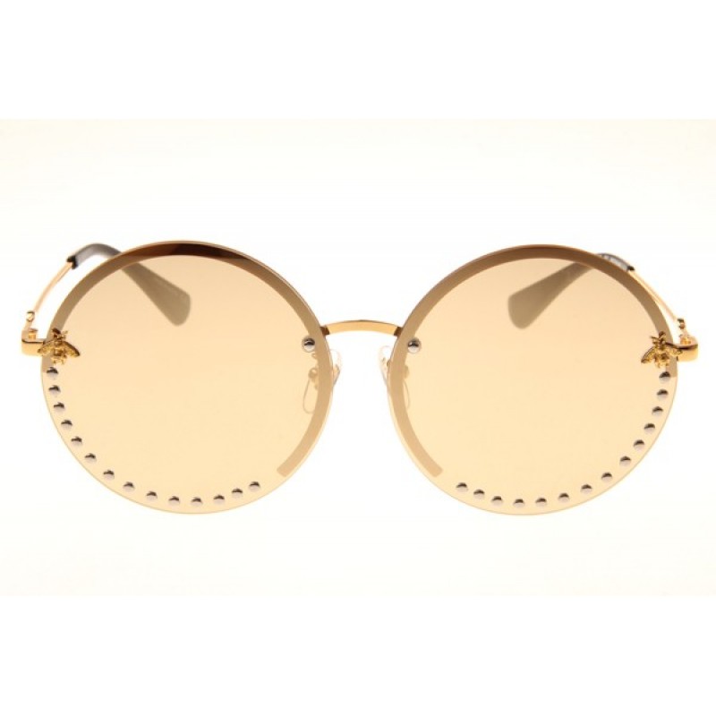 Gucci GG1072S Sunglasses In Gold Gold Mirror