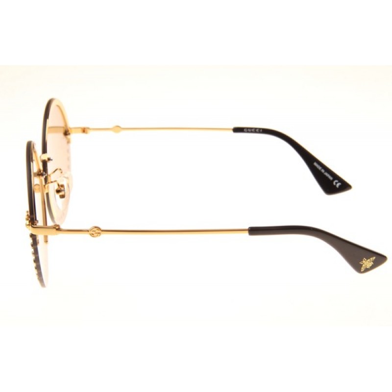 Gucci GG1072S Sunglasses In Gold Gold Mirror