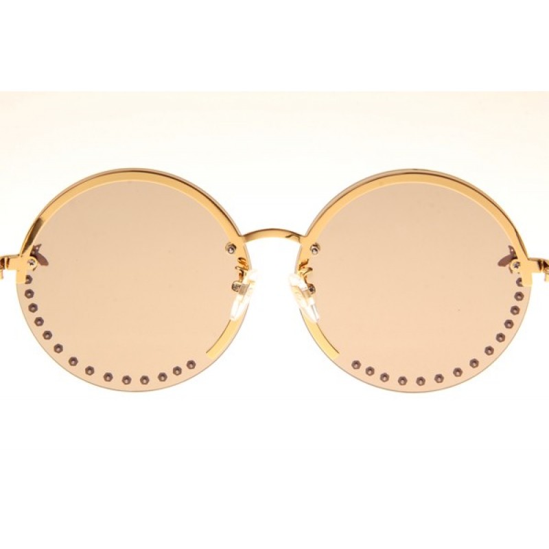 Gucci GG1072S Sunglasses In Gold Gold Mirror