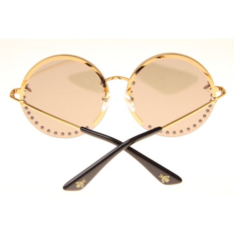 Gucci GG1072S Sunglasses In Gold Gold Mirror