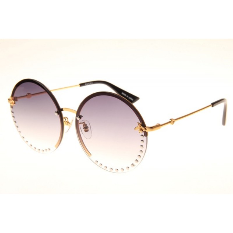 Gucci GG1072S Sunglasses In Gold Gradient Grey