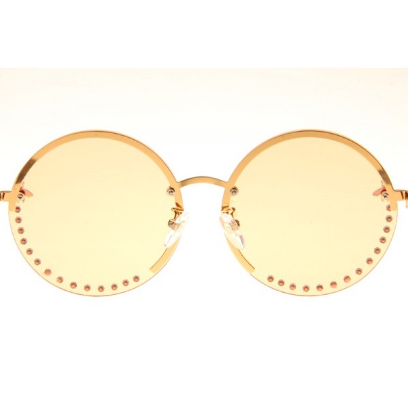 Gucci GG1072S Sunglasses In Gold Gradient Yellow