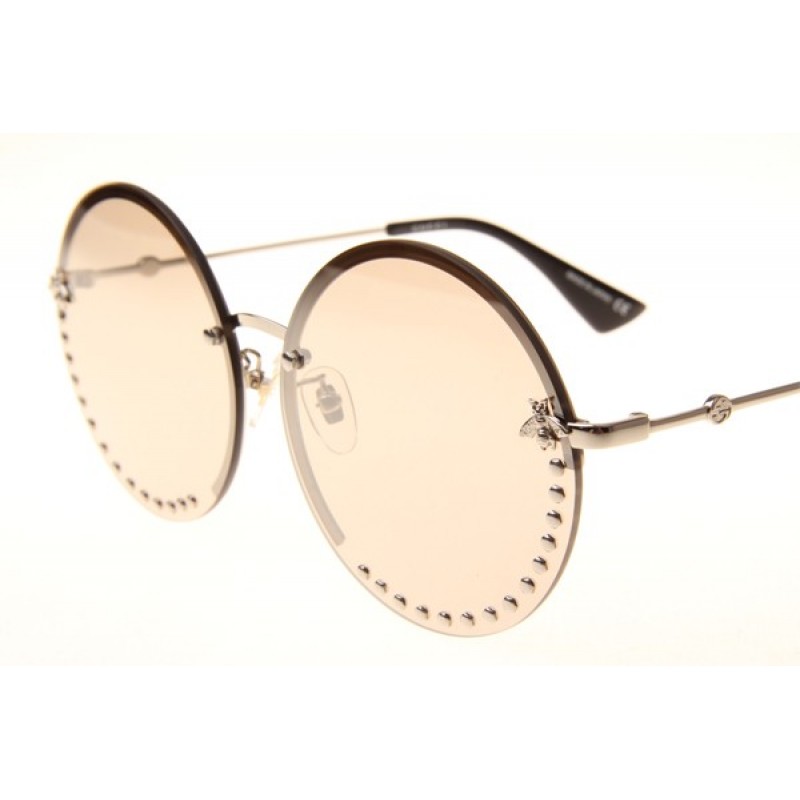 Gucci GG1072S Sunglasses In Silver Brown