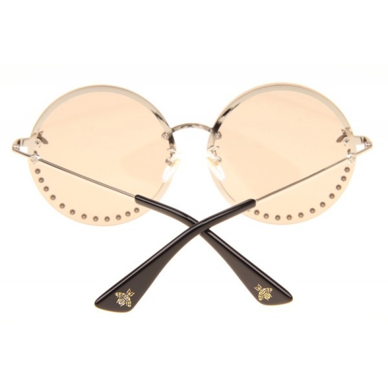 Gucci GG1072S Sunglasses In Silver Brown