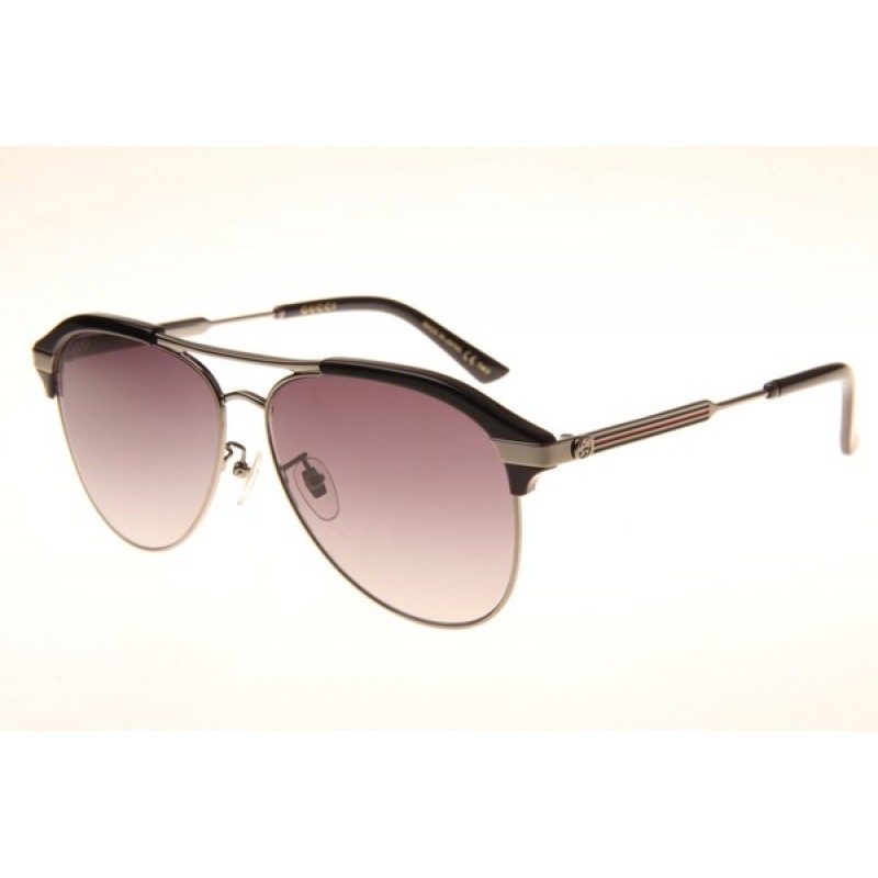 Gucci GG0288SA Sunglasses In Black Silver Gradient...