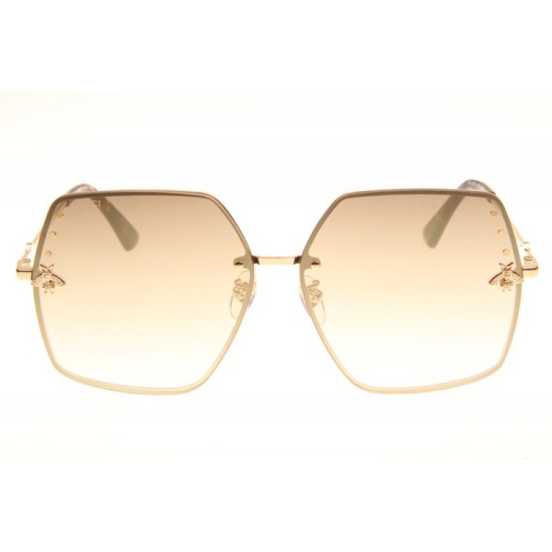 Gucci GG2212 Sunglasses In Gold Gradient Gold Flash