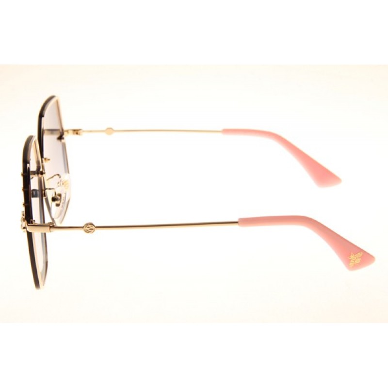 Gucci GG2212 Sunglasses In Gold Gradient Pink