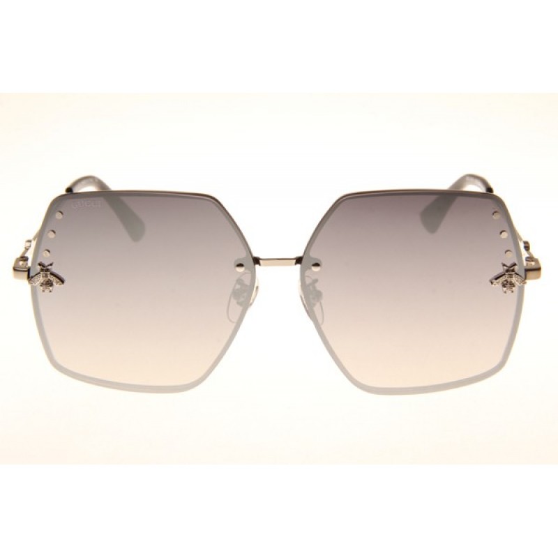 Gucci GG2212 Sunglasses In Silver Mirror