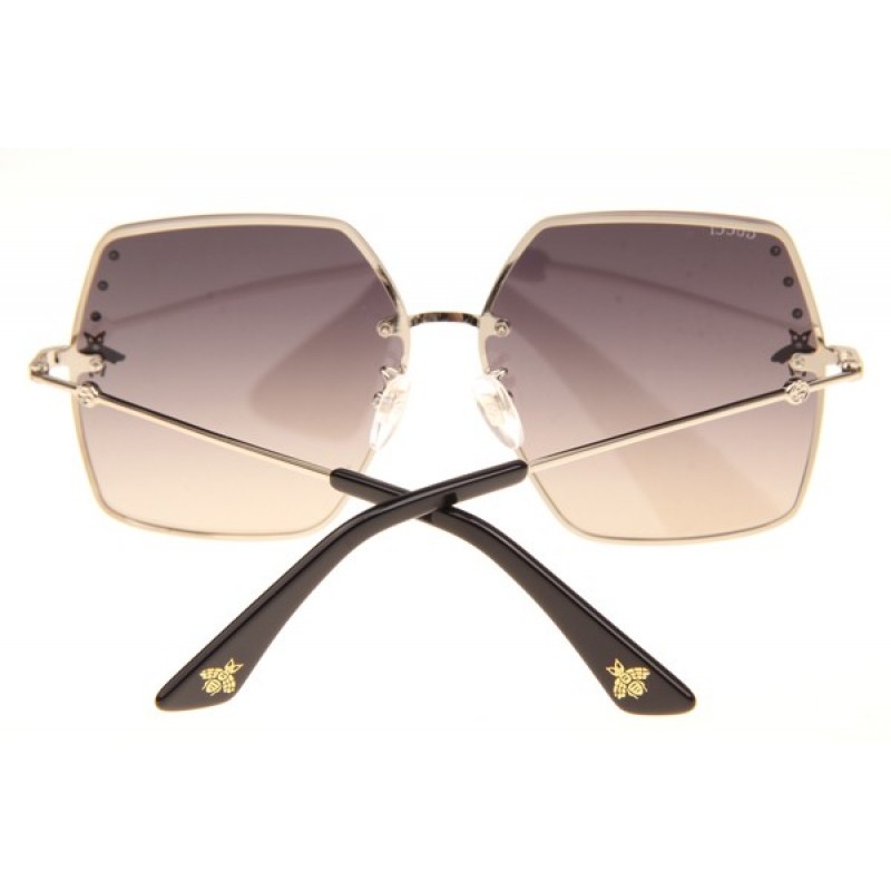 Gucci GG2212 Sunglasses In Silver Mirror