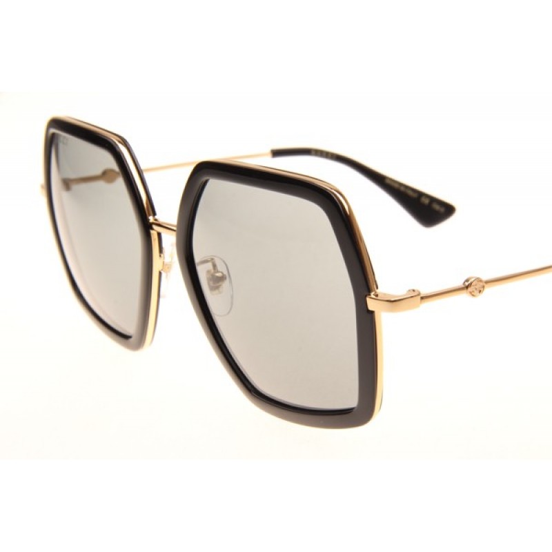 Gucci GG106S Sunglasses In Black Grey
