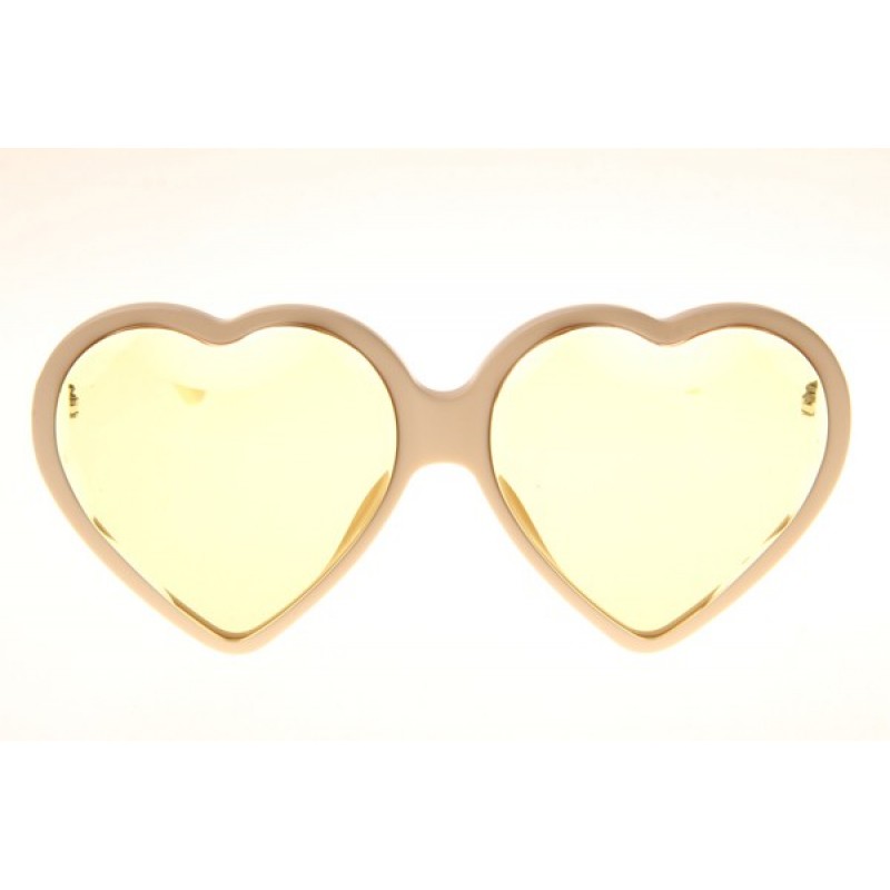 Gucci GG0360S Sunglasses In White Yellow