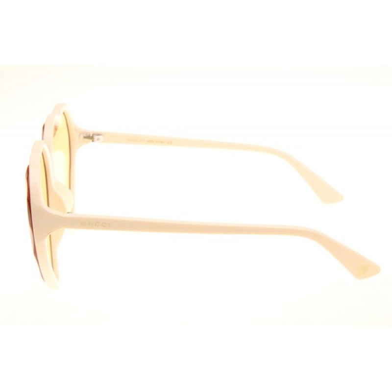 Gucci GG0360S Sunglasses In White Yellow