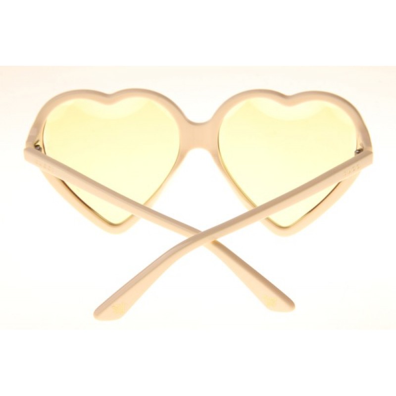 Gucci GG0360S Sunglasses In White Yellow