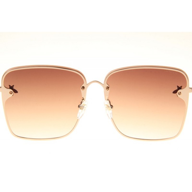 Gucci GG2200 Sunglasses In Gold Gradient Brown