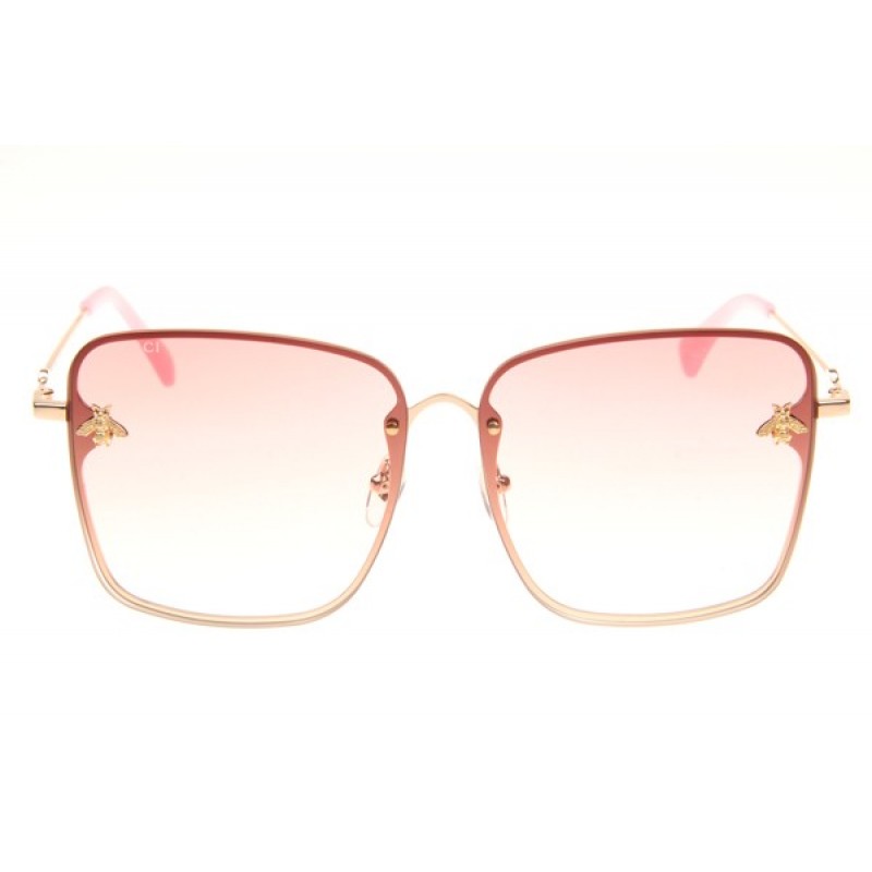 Gucci GG2200 Sunglasses In Gold Gradient Pink