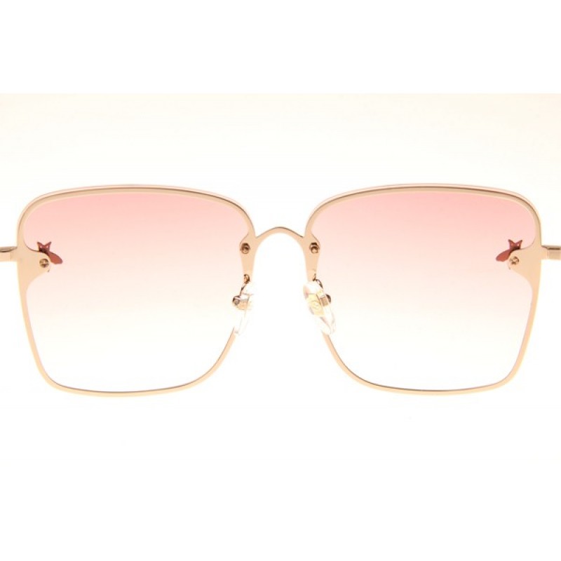 Gucci GG2200 Sunglasses In Gold Gradient Pink