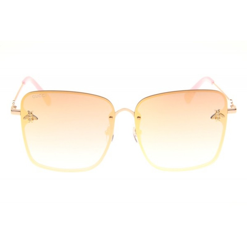 Gucci GG2200 Sunglasses In Gold Orange Flash