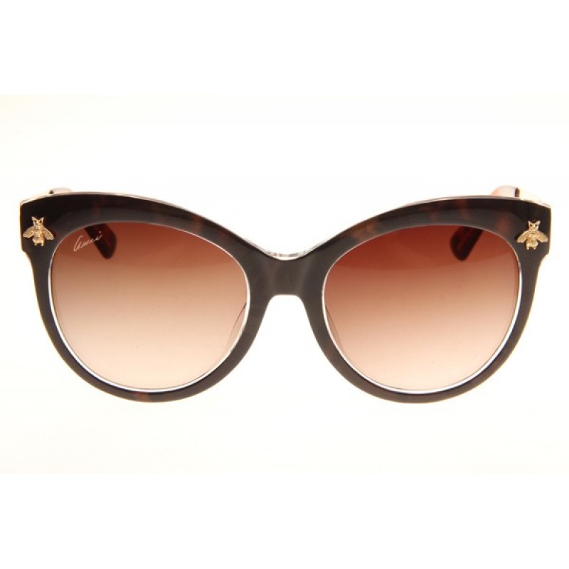 Gucci GG0358S Sunglasses In Gold Tortoise Gradient Brown