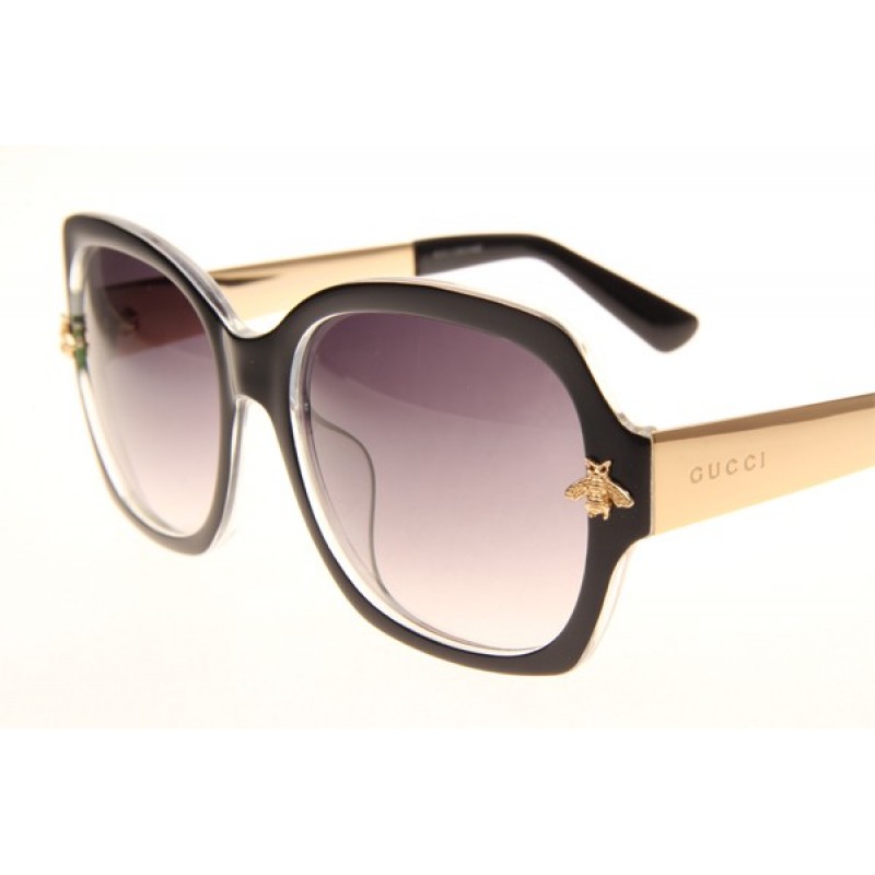 Gucci GG0359S Sunglasses In Gold Gradient Grey