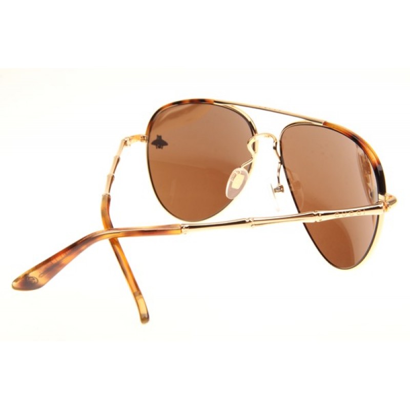 Gucci GG0338S Sunglasses In Tortoise Gold Brown