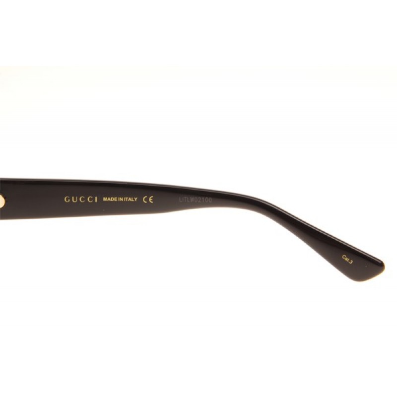 Gucci GG0308S Sunglasses In Black Red Gradient Grey