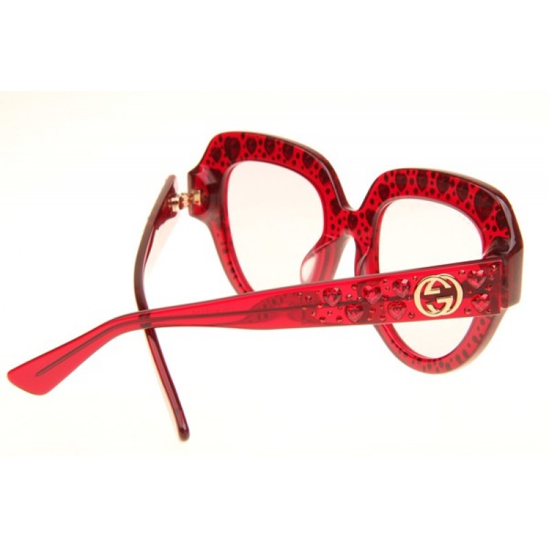Gucci GG0308S Sunglasses In Red Light Brown