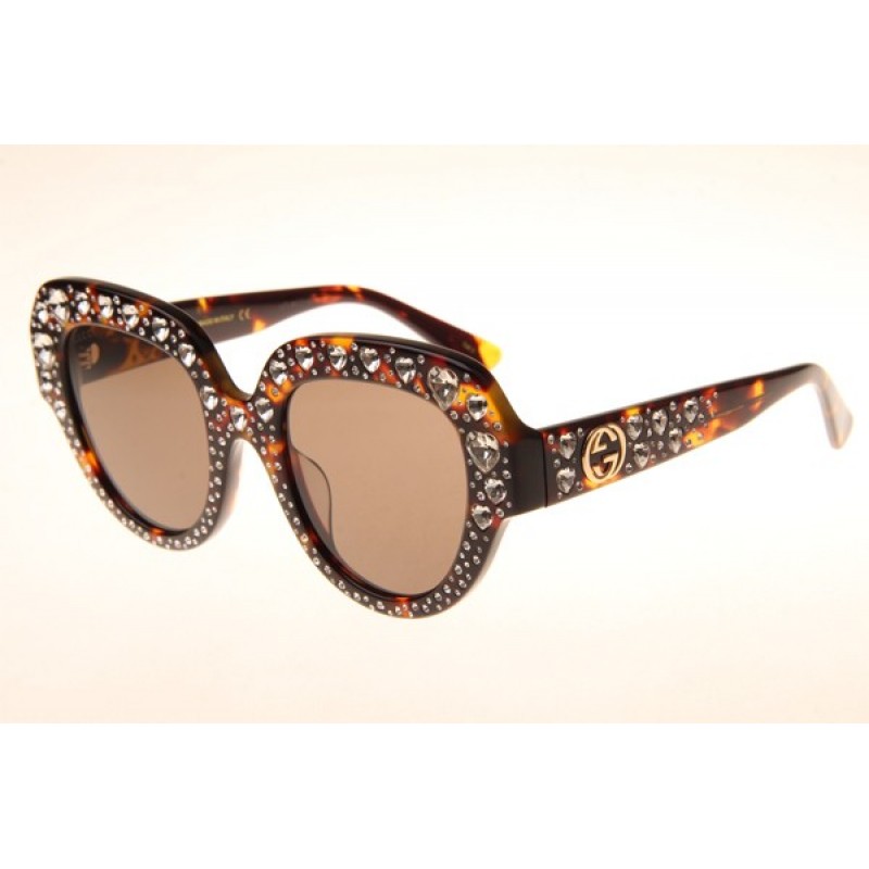 Gucci GG0308S Sunglasses In Tortoise Brown