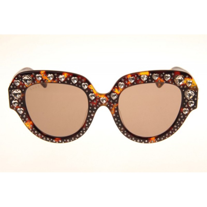 Gucci GG0308S Sunglasses In Tortoise Brown