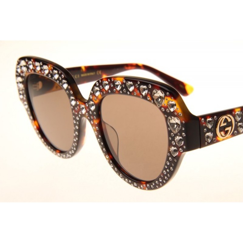 Gucci GG0308S Sunglasses In Tortoise Brown
