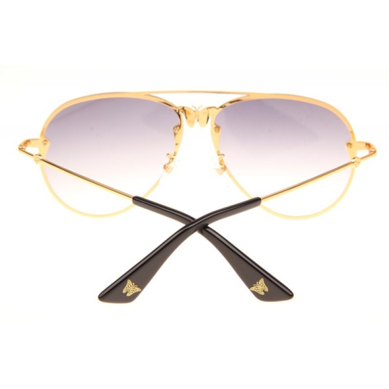 Gucci GG2218 Sunglasses In Gold Gradient Grey