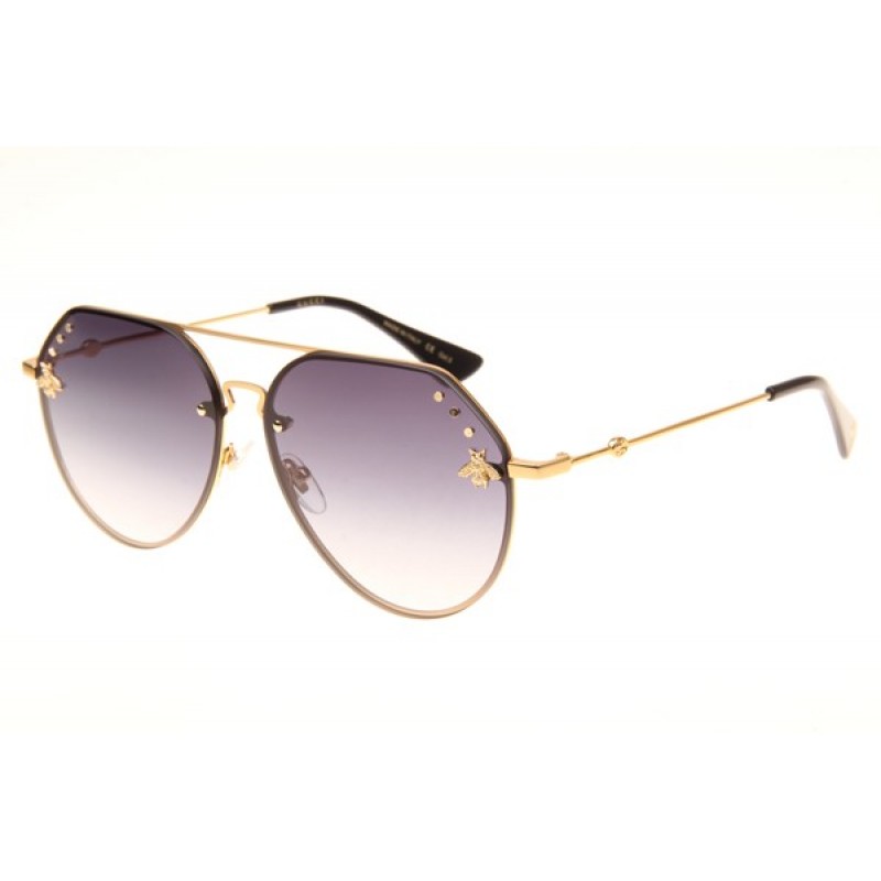 Gucci GG2268 Sunglasses In Gold Gradient Grey