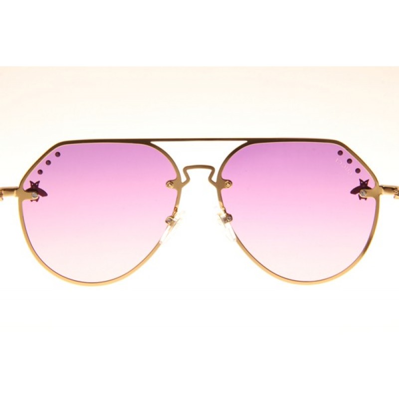 Gucci GG2268 Sunglasses In Gold Gradient Pink