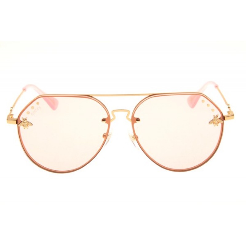 Gucci GG2268 Sunglasses In Gold Pink