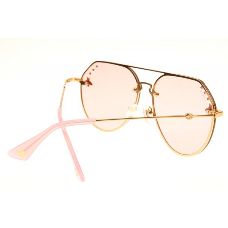 Gucci GG2268 Sunglasses In Gold Pink
