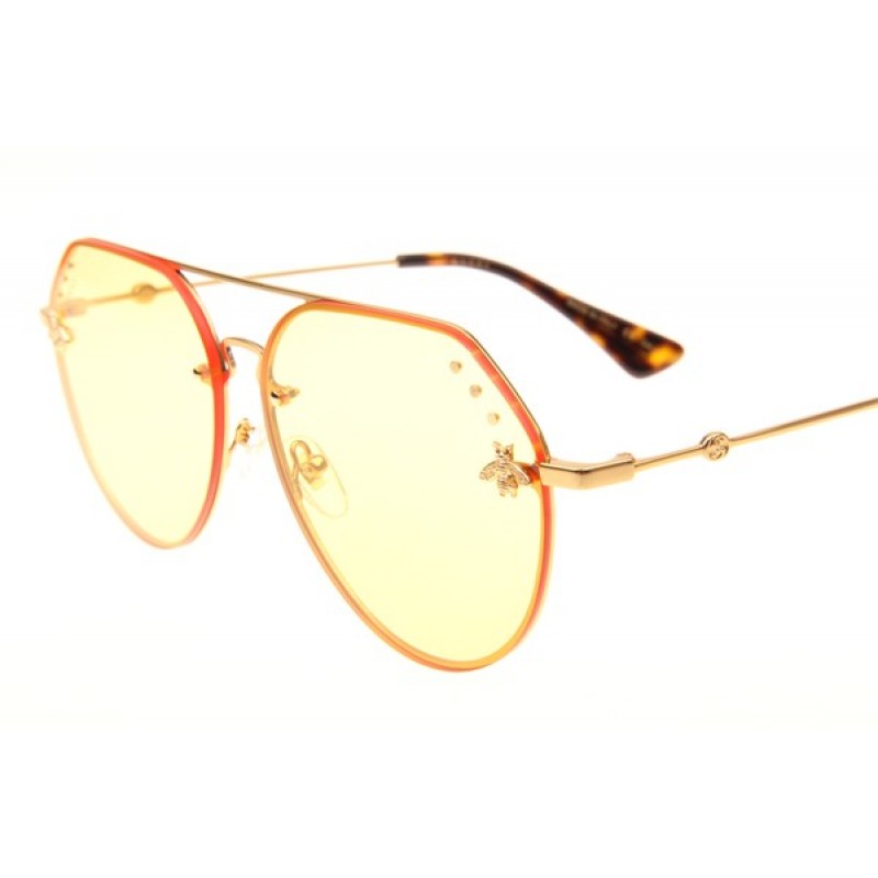 Gucci GG2268 Sunglasses In Gold Yellow
