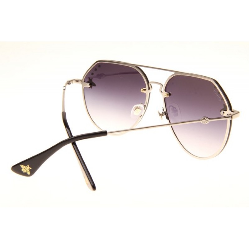 Gucci GG2268 Sunglasses In Silver Gradient Grey
