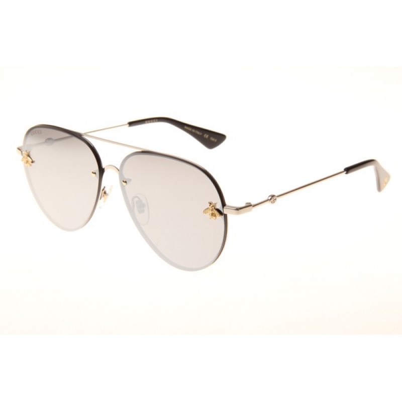 Gucci GG2201 Sunglasses In Silver Mirror