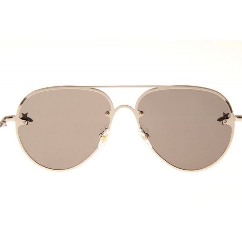 Gucci GG2201 Sunglasses In Silver Mirror