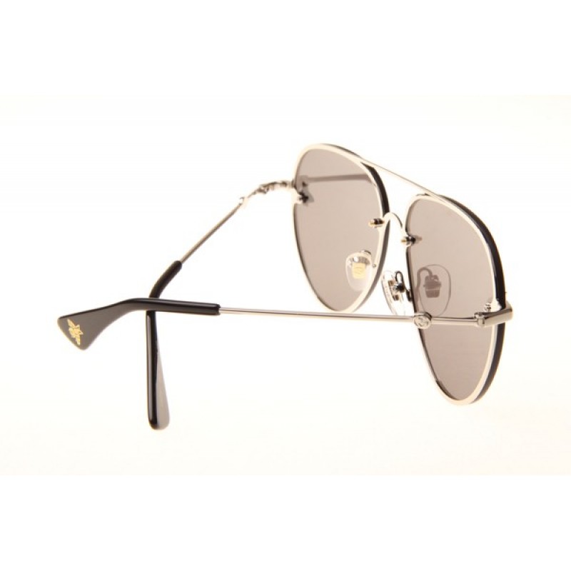 Gucci GG2201 Sunglasses In Silver Mirror