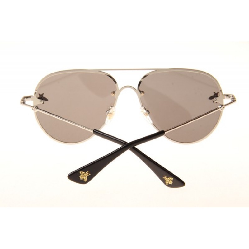Gucci GG2201 Sunglasses In Silver Mirror