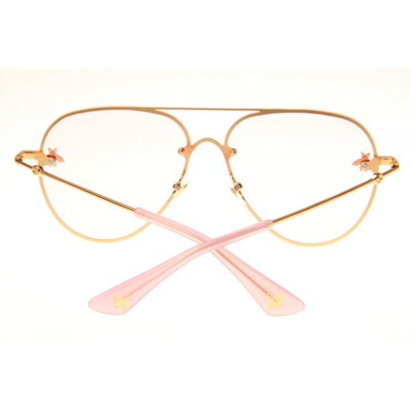 Gucci GG2201 Sunglasses In Gold Pink
