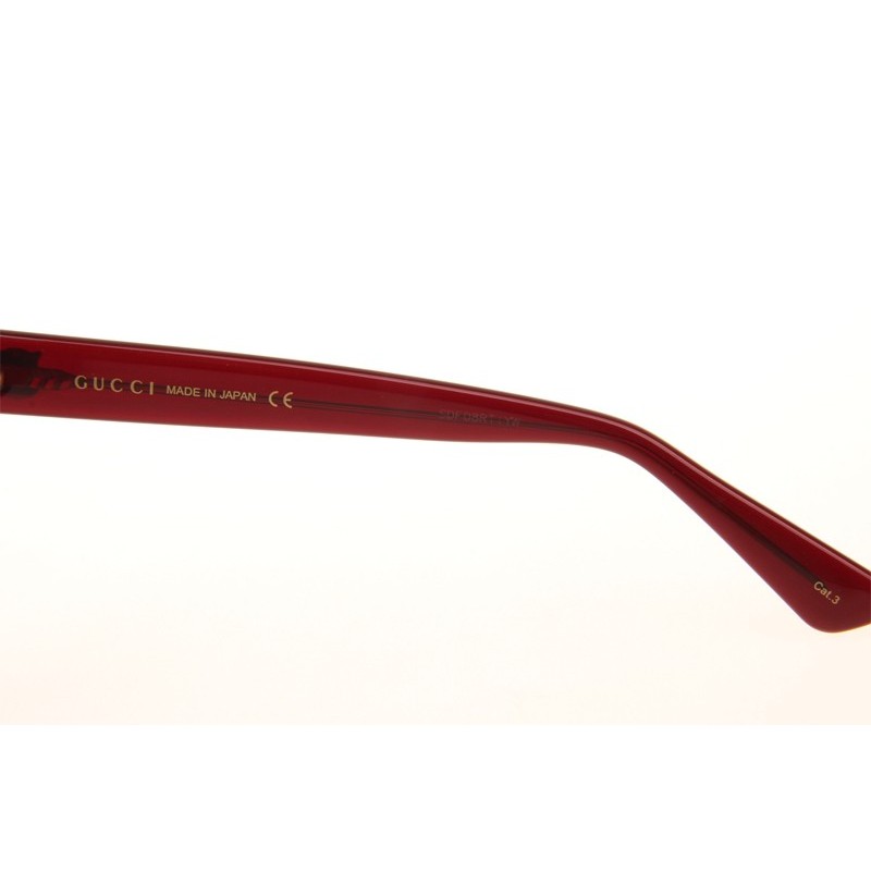 Gucci GG0028SA Sunglasses In Red